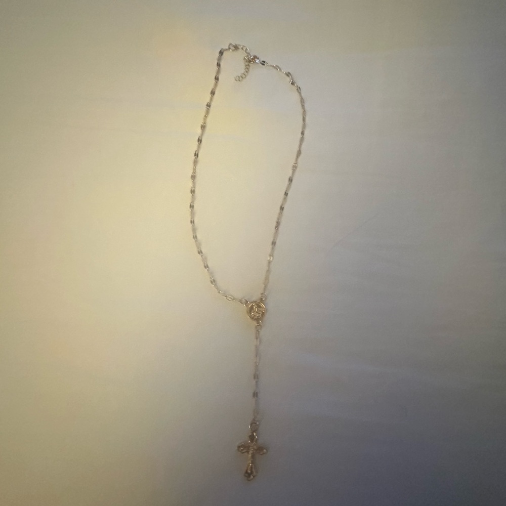 Gold & Cross rosary Necklace